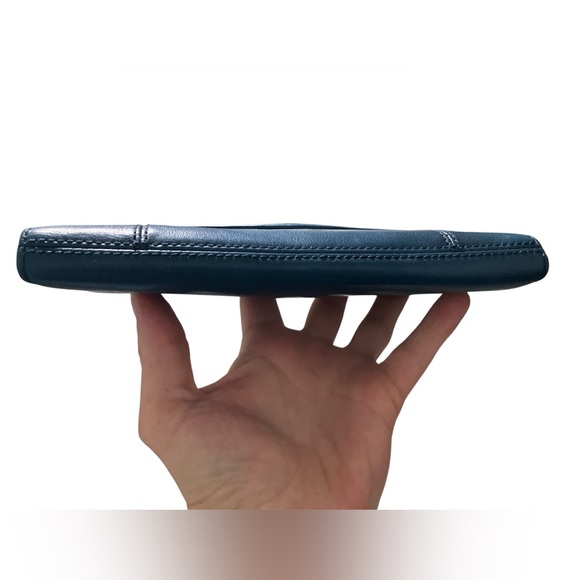Coach Blue Leather Wallet - Picture 6 of 10